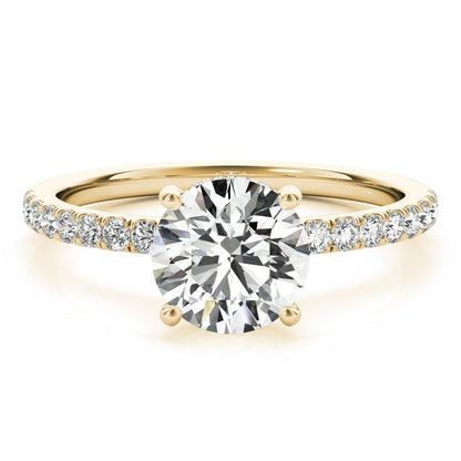 Caroline Round Hidden Halo Engagement Ring
