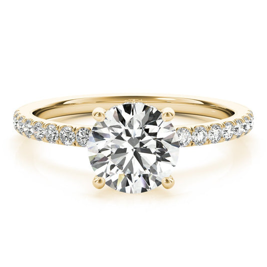 Caroline Round Hidden Halo Engagement Ring