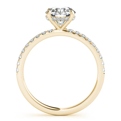 Caroline Round Hidden Halo Engagement Ring