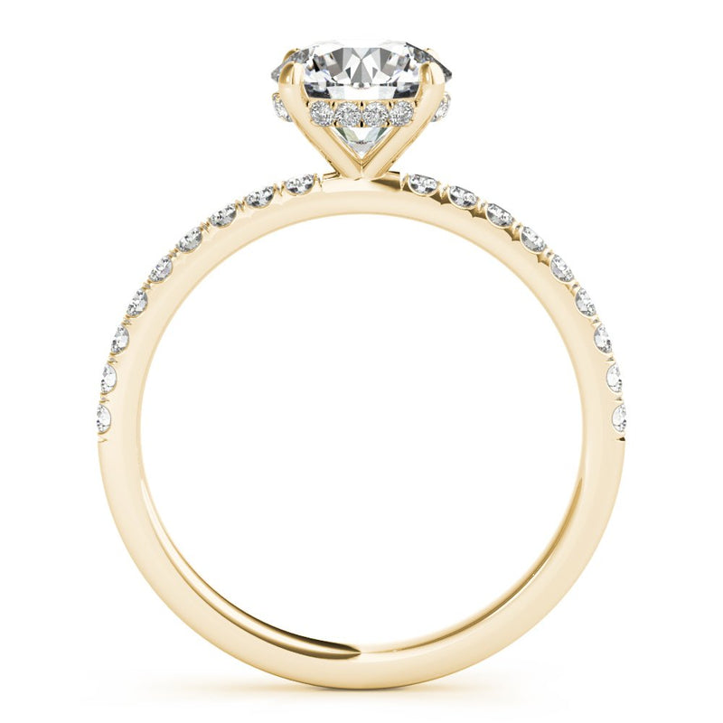 Caroline Round Hidden Halo Engagement Ring