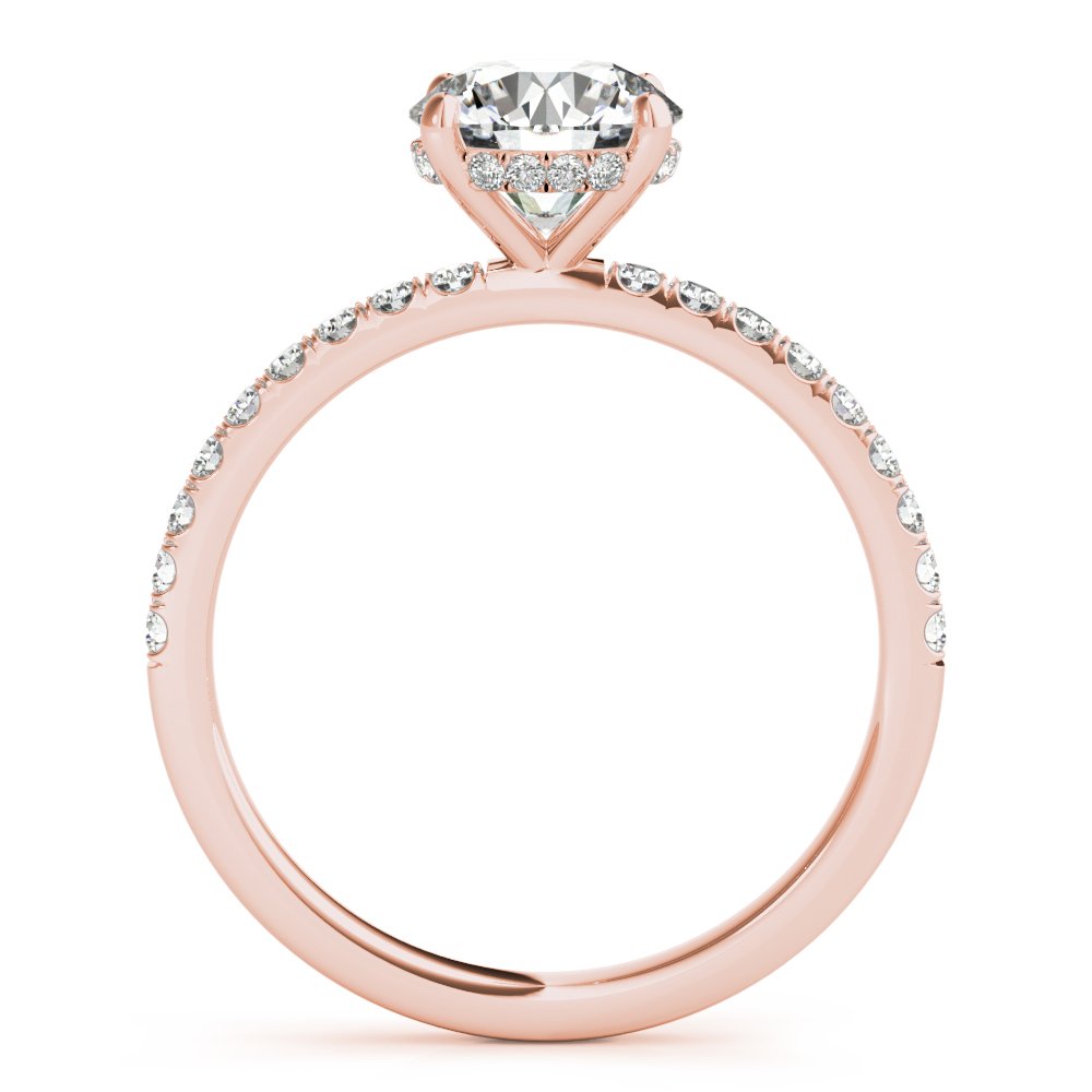 Caroline Round Hidden Halo Engagement Ring