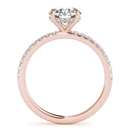 Caroline Round Hidden Halo Engagement Ring