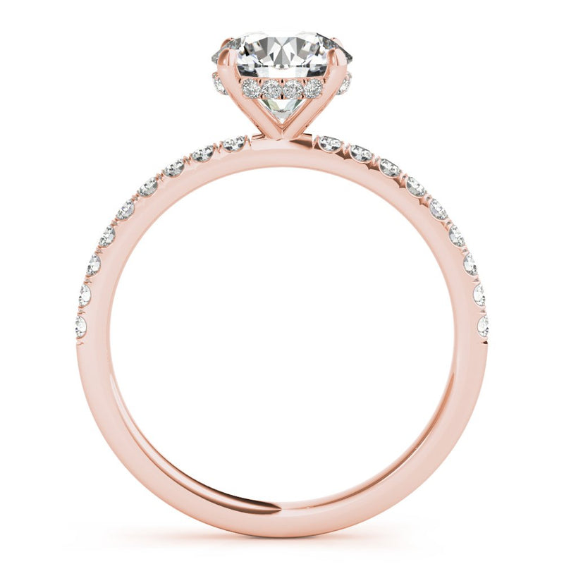 Caroline Round Hidden Halo Engagement Ring