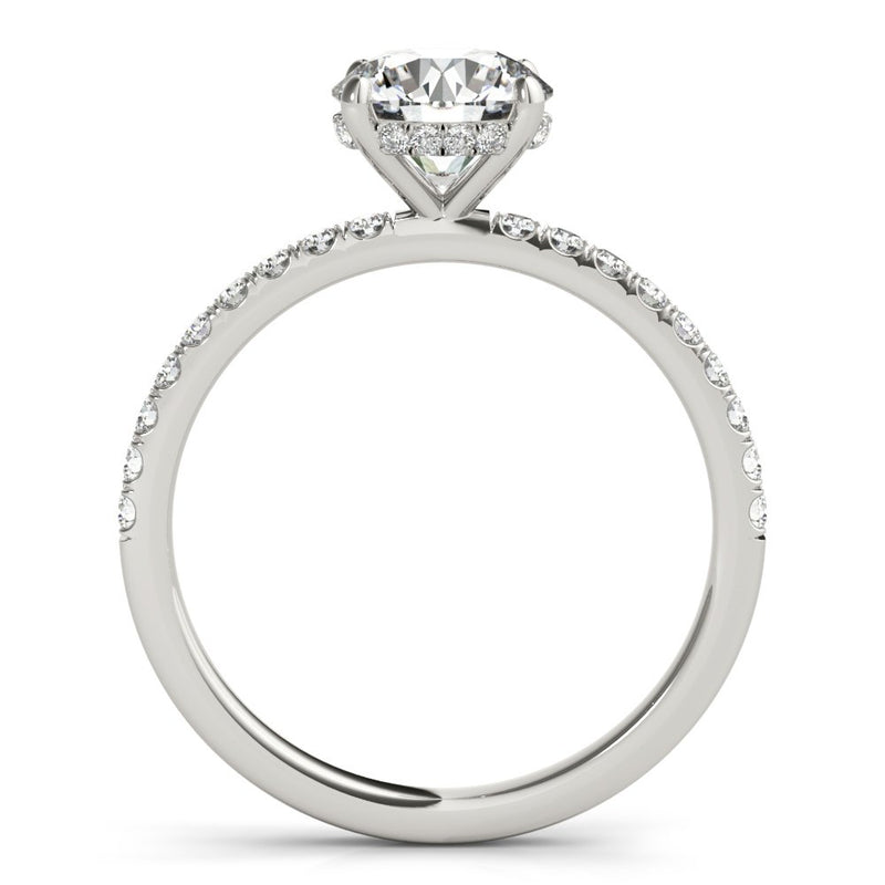 Caroline Round Hidden Halo Engagement Ring