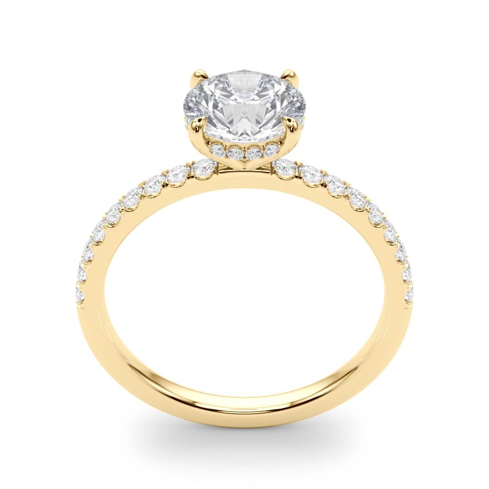 Caroline Round Hidden Halo Engagement Ring