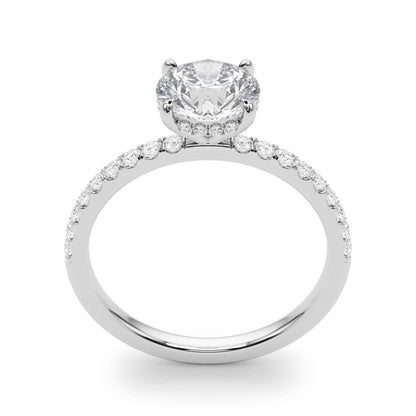Caroline Round Hidden Halo Engagement Ring
