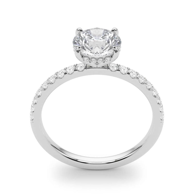 Caroline Round Hidden Halo Engagement Ring