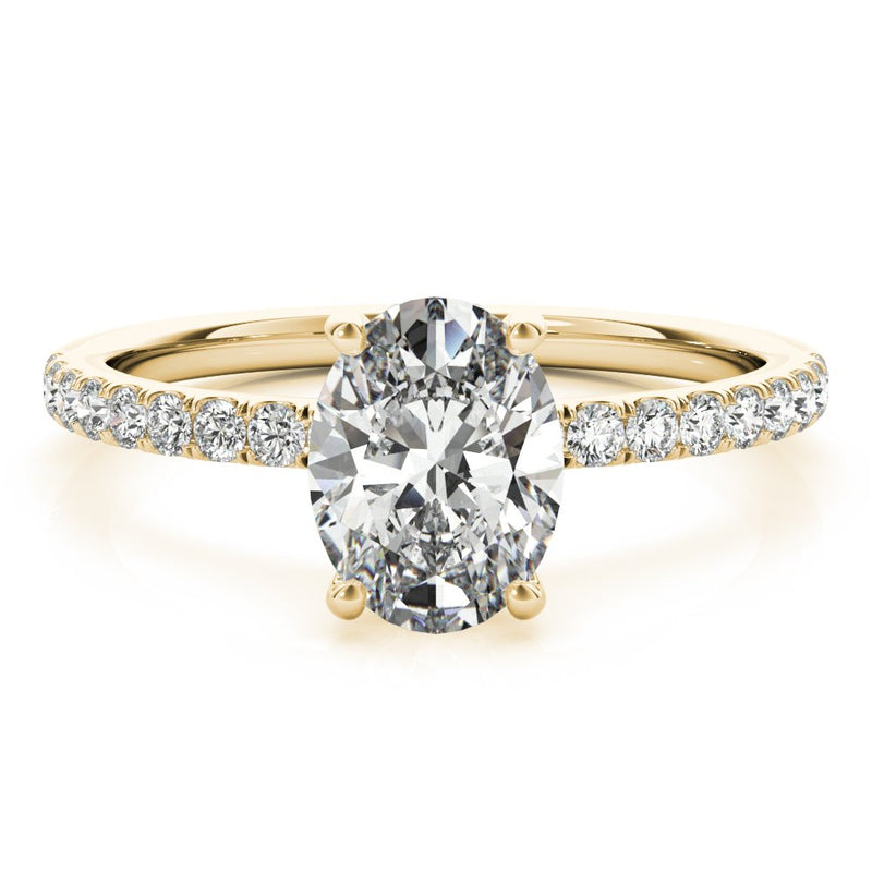 Ivy Oval Hidden Halo Engagement Ring