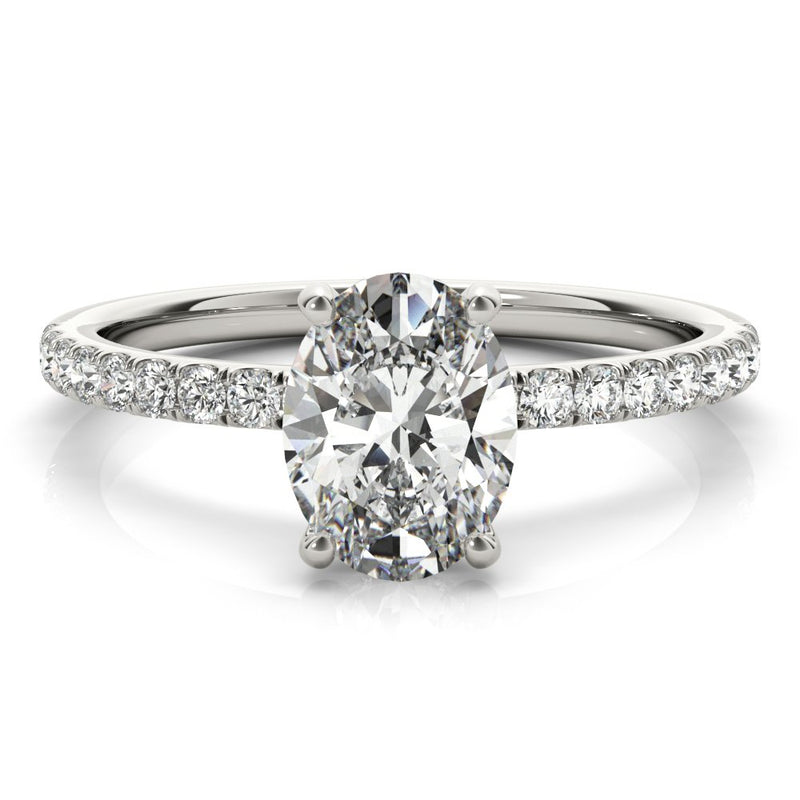 Ivy Oval Hidden Halo Engagement Ring