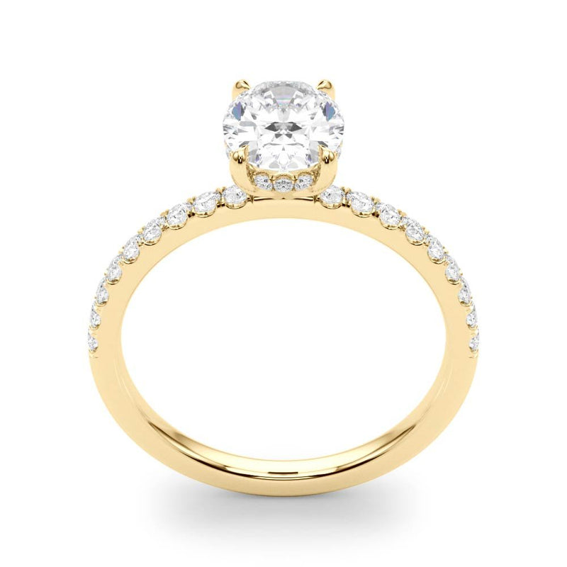 Ivy Oval Hidden Halo Engagement Ring