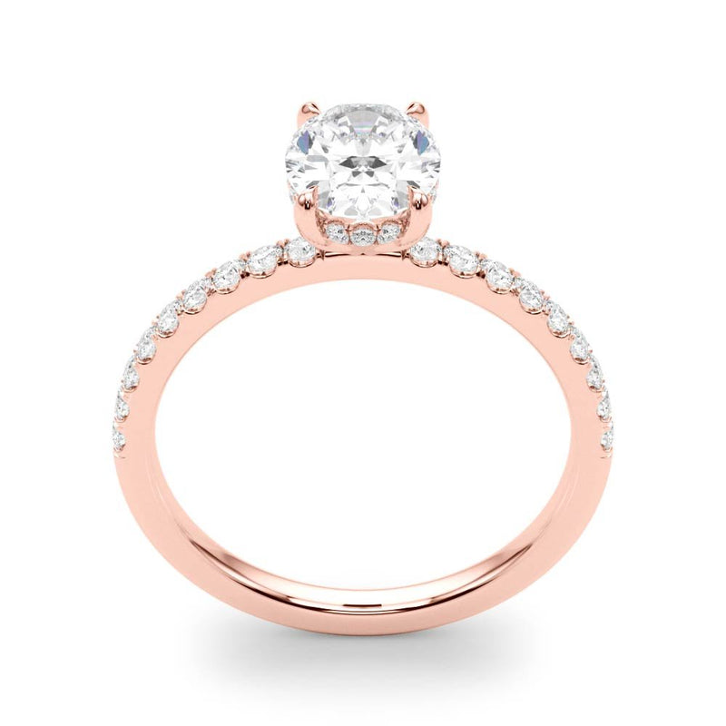 Ivy Oval Hidden Halo Engagement Ring