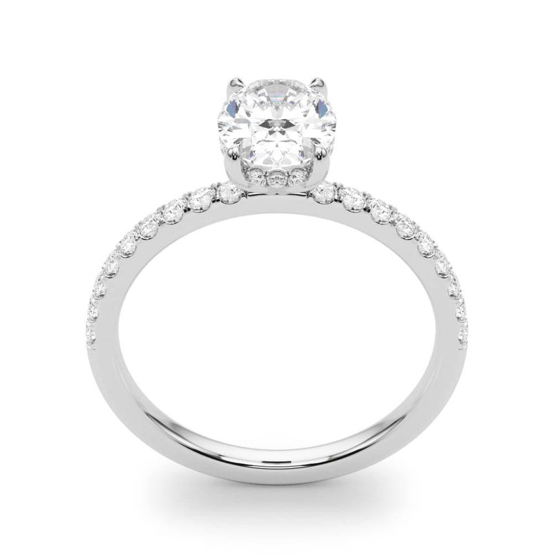 Ivy Oval Hidden Halo Engagement Ring