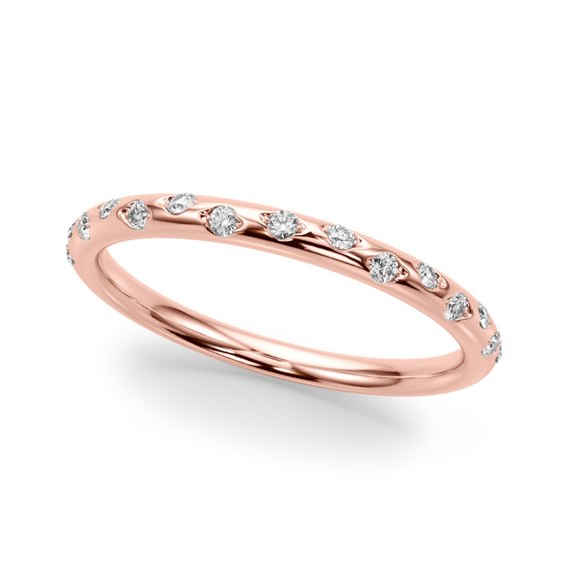 Michele Stackable Diamond Half Eternity Band