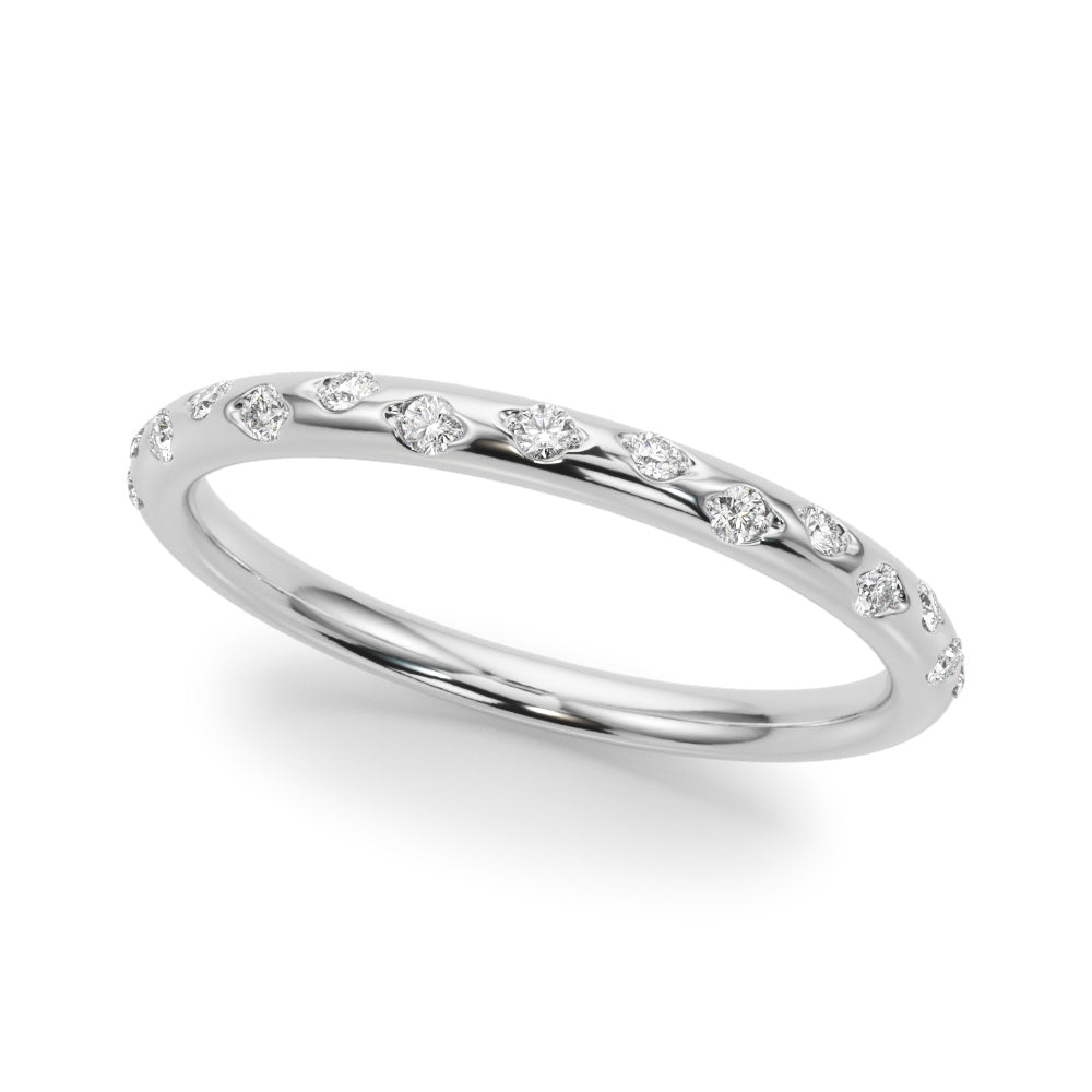 Scattered Diamond Wedding Band – 0.08 ct