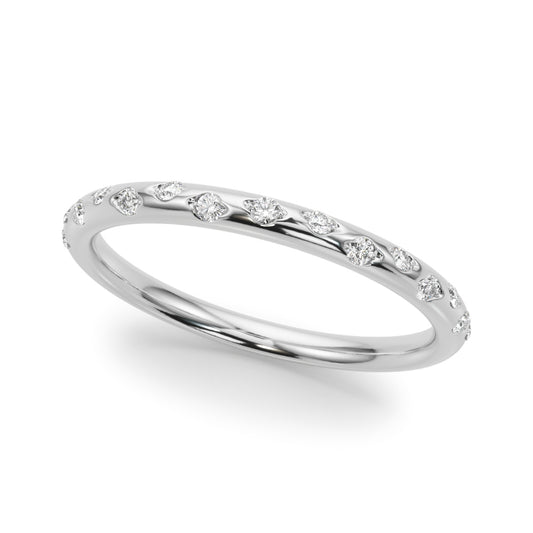 Scattered Diamond Wedding Band – 0.08 ct