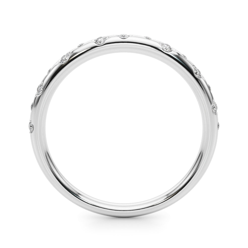 Scattered Diamond Wedding Band – 0.08 ct