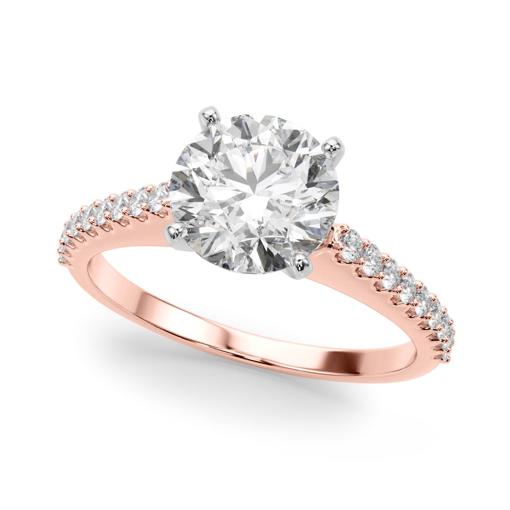 Delia Single Row Engagement Ring