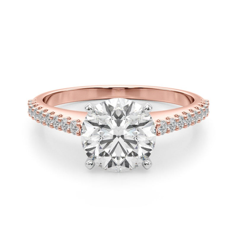 Delia Single Row Engagement Ring