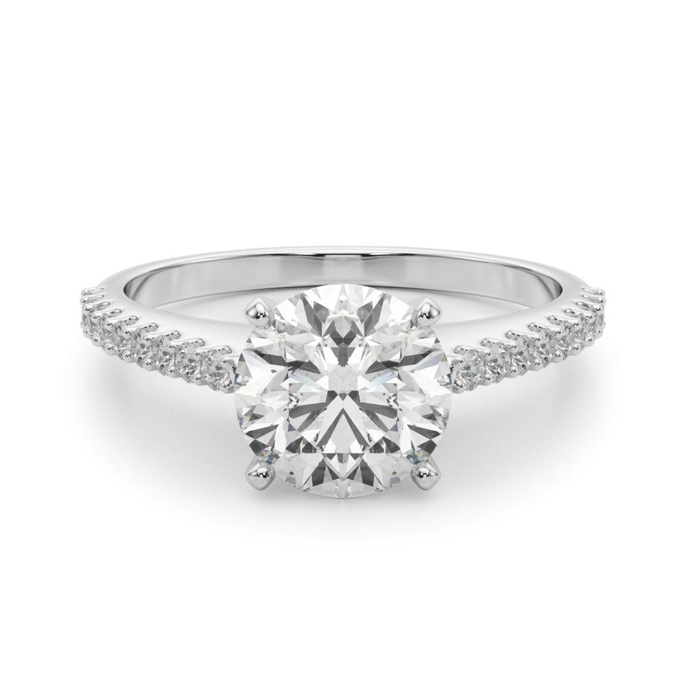 Delia Single Row Engagement Ring