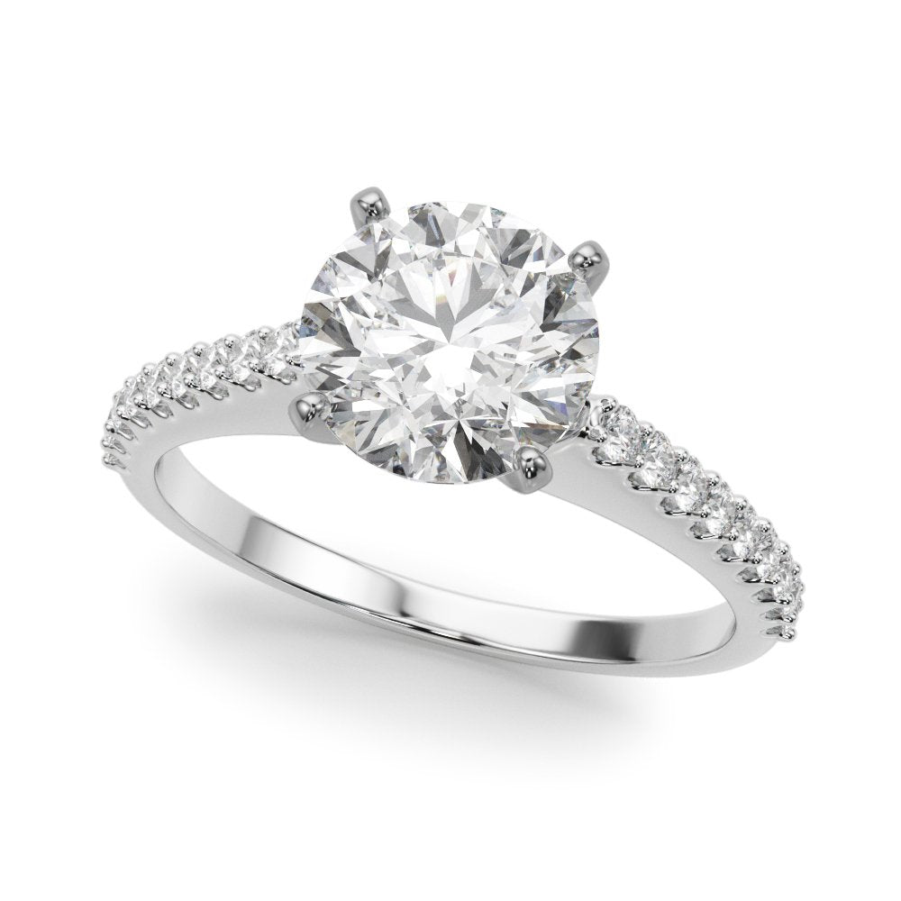 Delia Single Row Engagement Ring