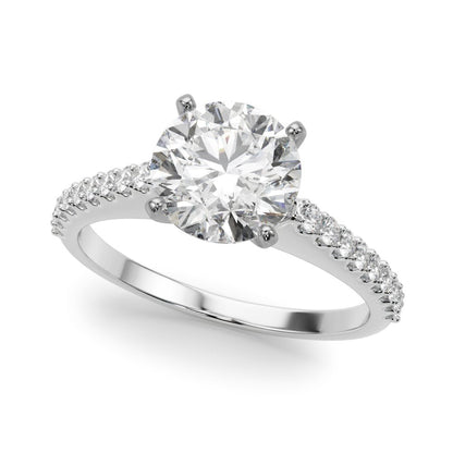 Delia Single Row Engagement Ring
