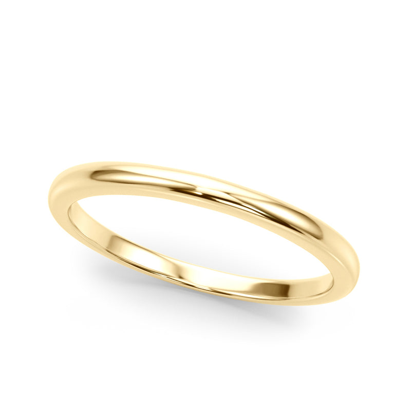 Ines Satin Finish Plain Wedding Band