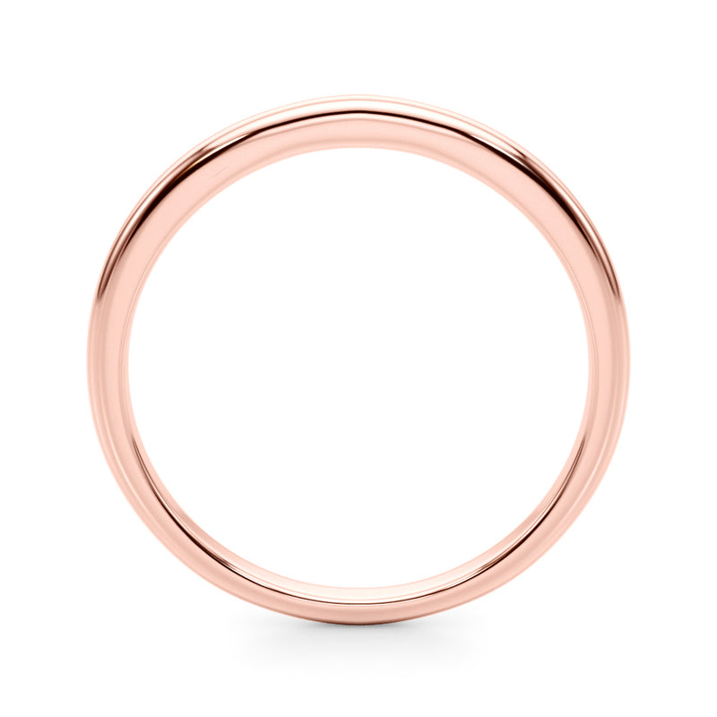Ines Satin Finish Plain Wedding Band