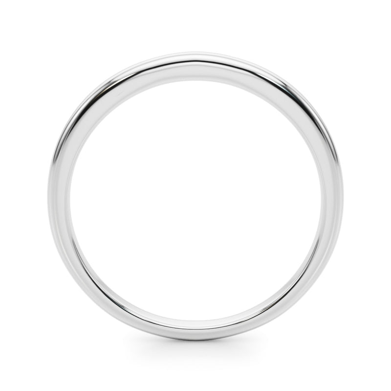 Ines Satin Finish Plain Wedding Band