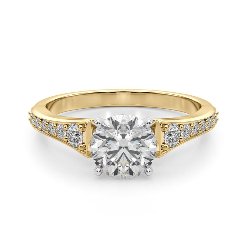 Diana Single Row Engagement Ring
