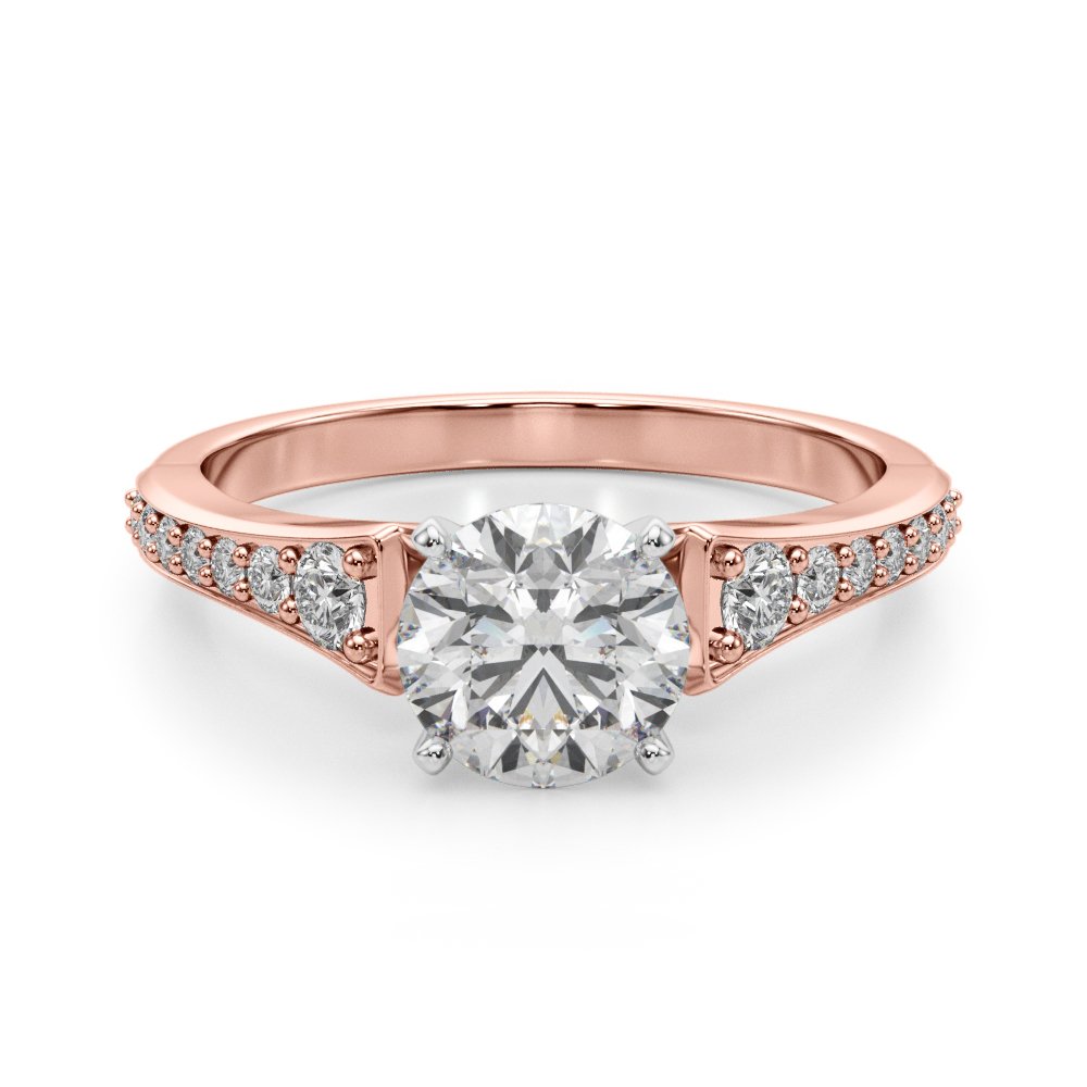 Diana Single Row Engagement Ring