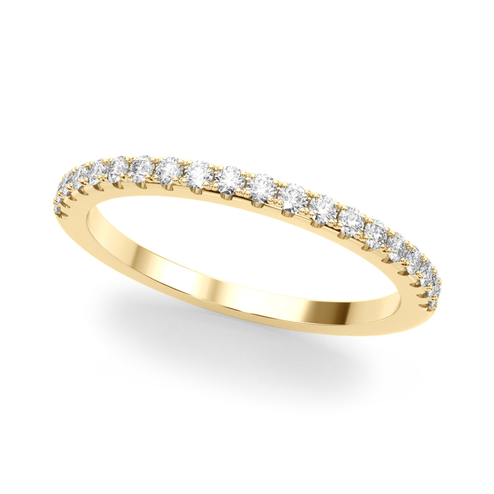 Split-Prong Diamond Half Eternity Wedding Band – 0.30 ct