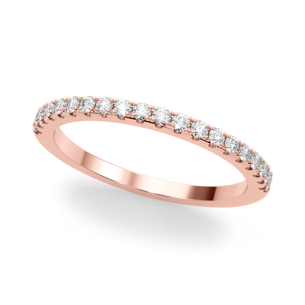 Split-Prong Diamond Half Eternity Wedding Band – 0.30 ct