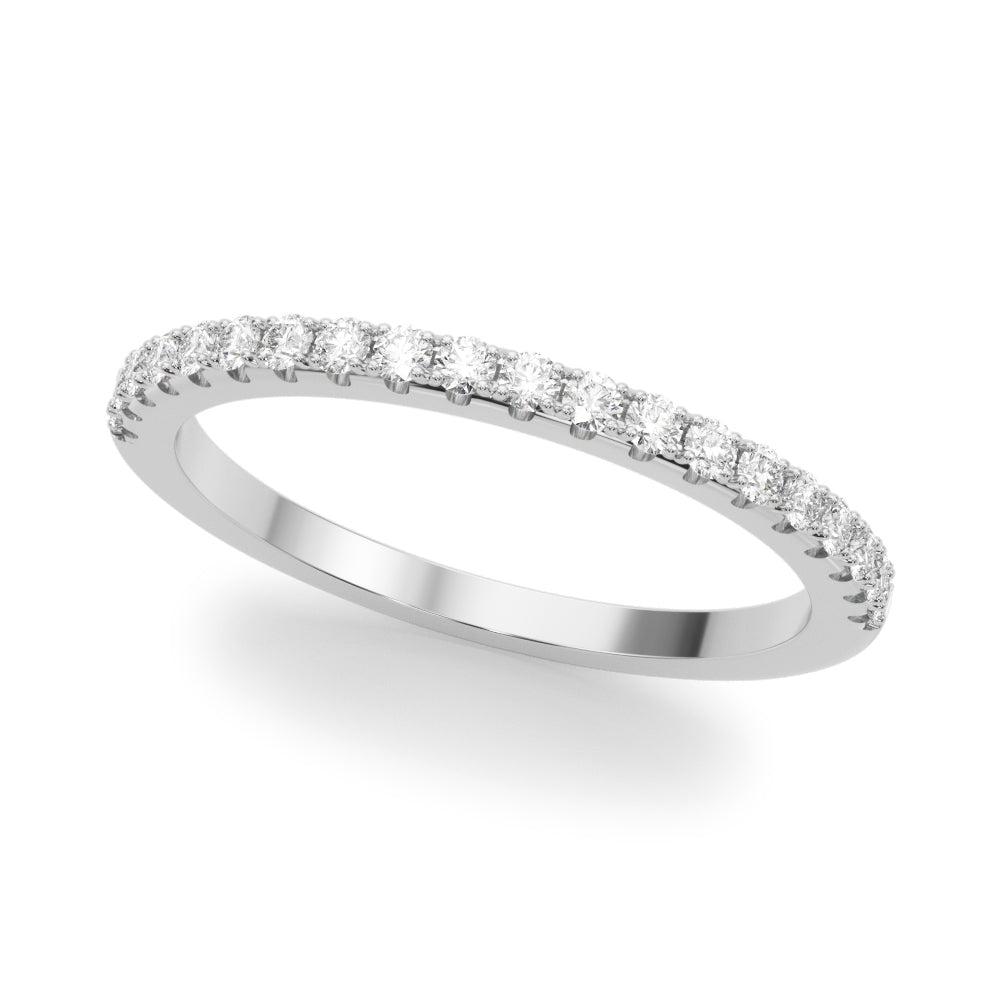 Split-Prong Diamond Half Eternity Wedding Band – 0.30 ct