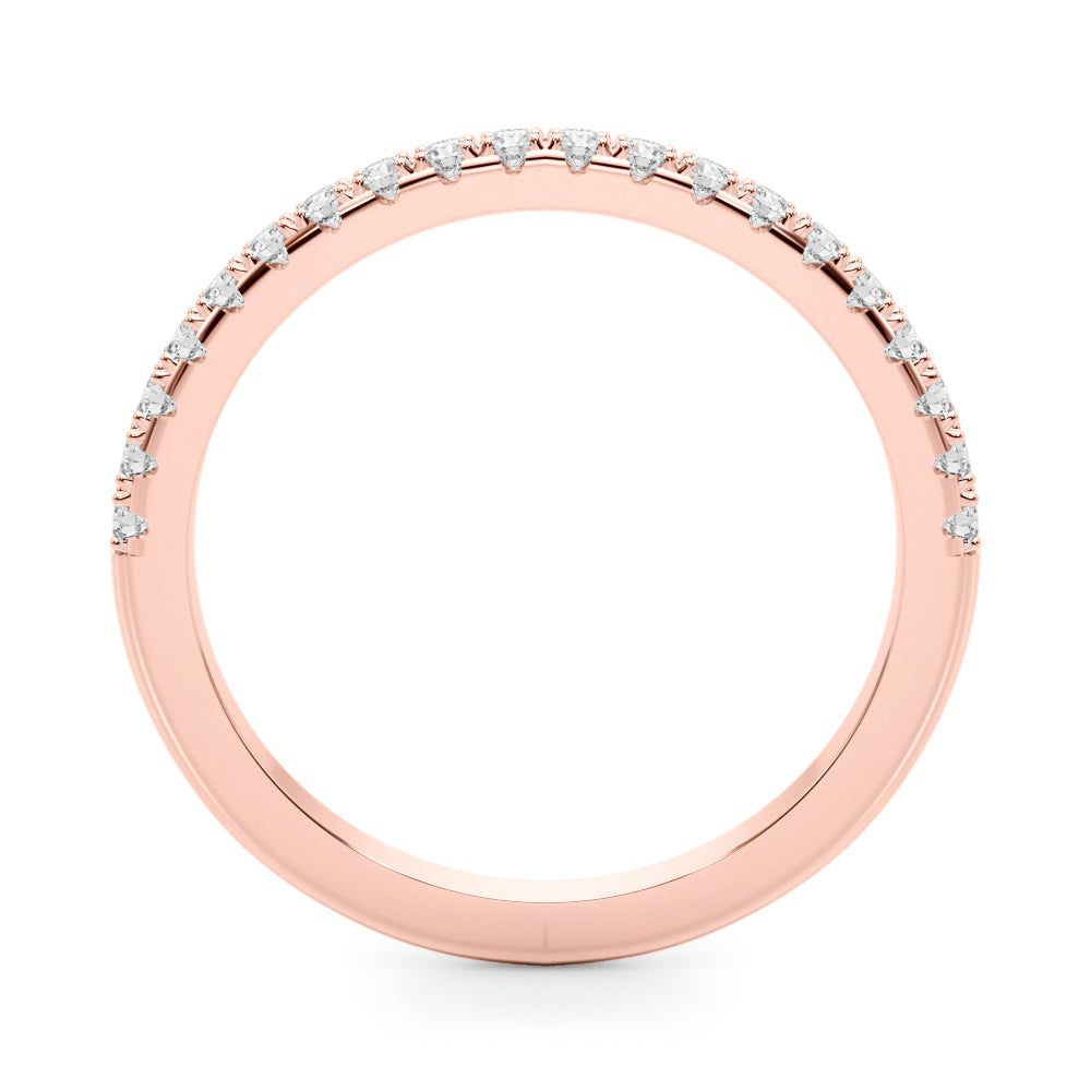 Split-Prong Diamond Half Eternity Wedding Band – 0.30 ct