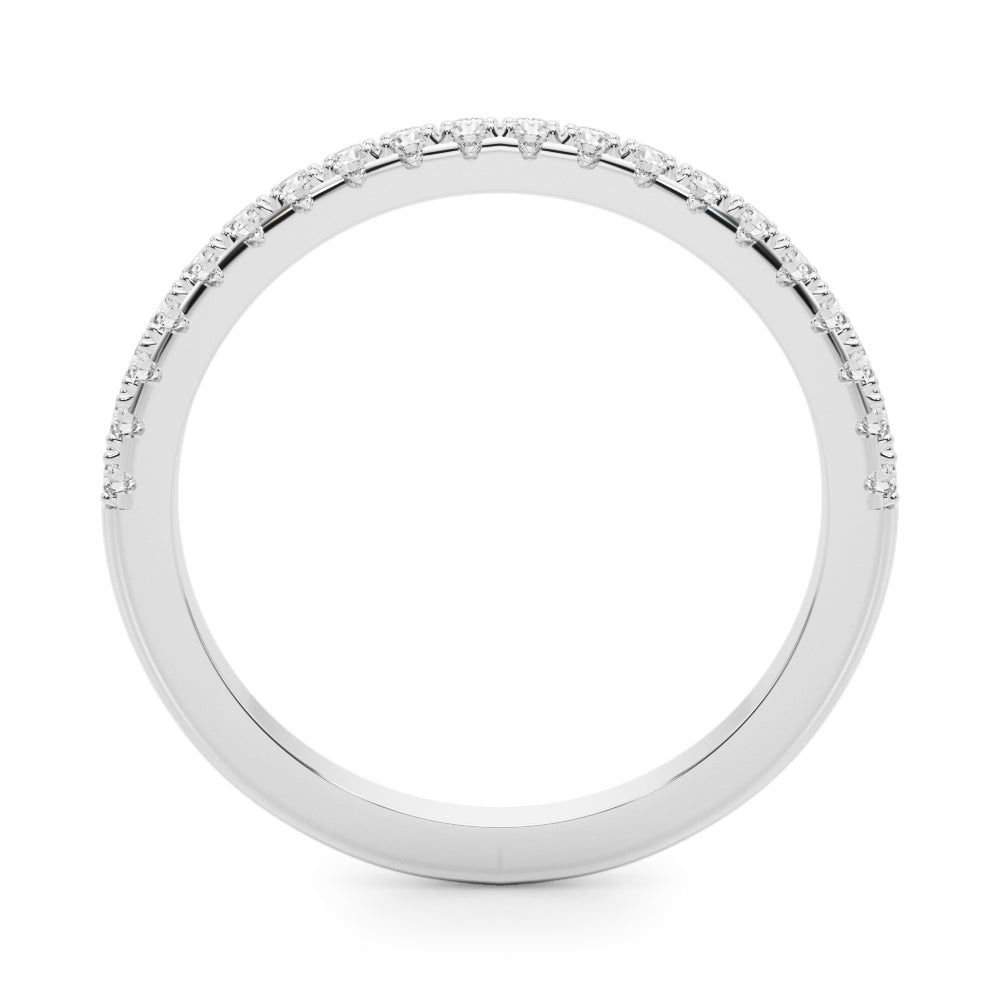 Split-Prong Diamond Half Eternity Wedding Band – 0.30 ct