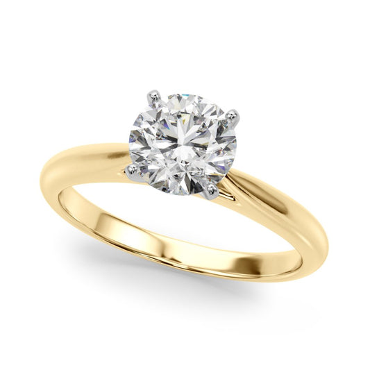 Flora Round Solitaire Engagement Ring