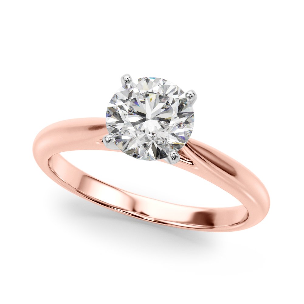 Flora Round Solitaire Engagement Ring