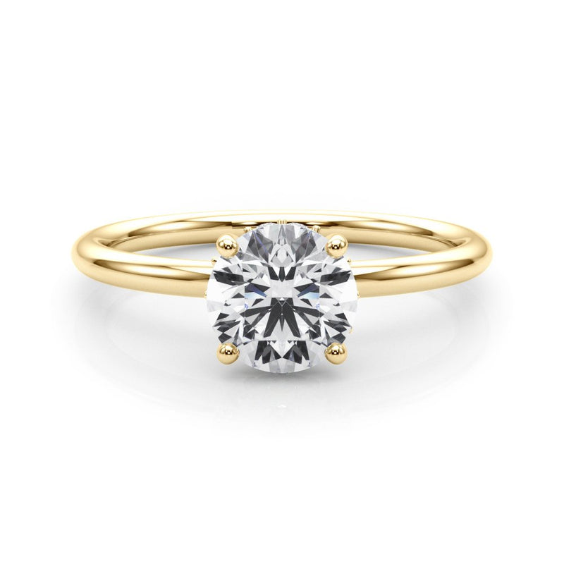 Erika Round Hidden Halo Engagement Ring