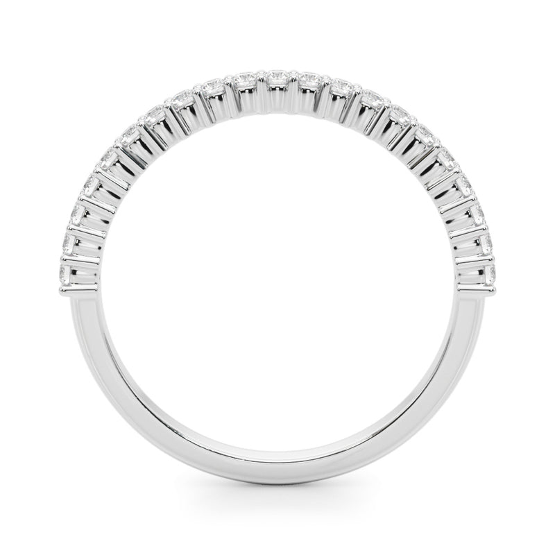 Anais Micro Diamond Half Eternity Band
