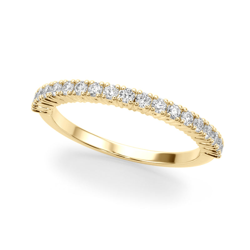 Blanche Pave Half Eternity Diamond Band