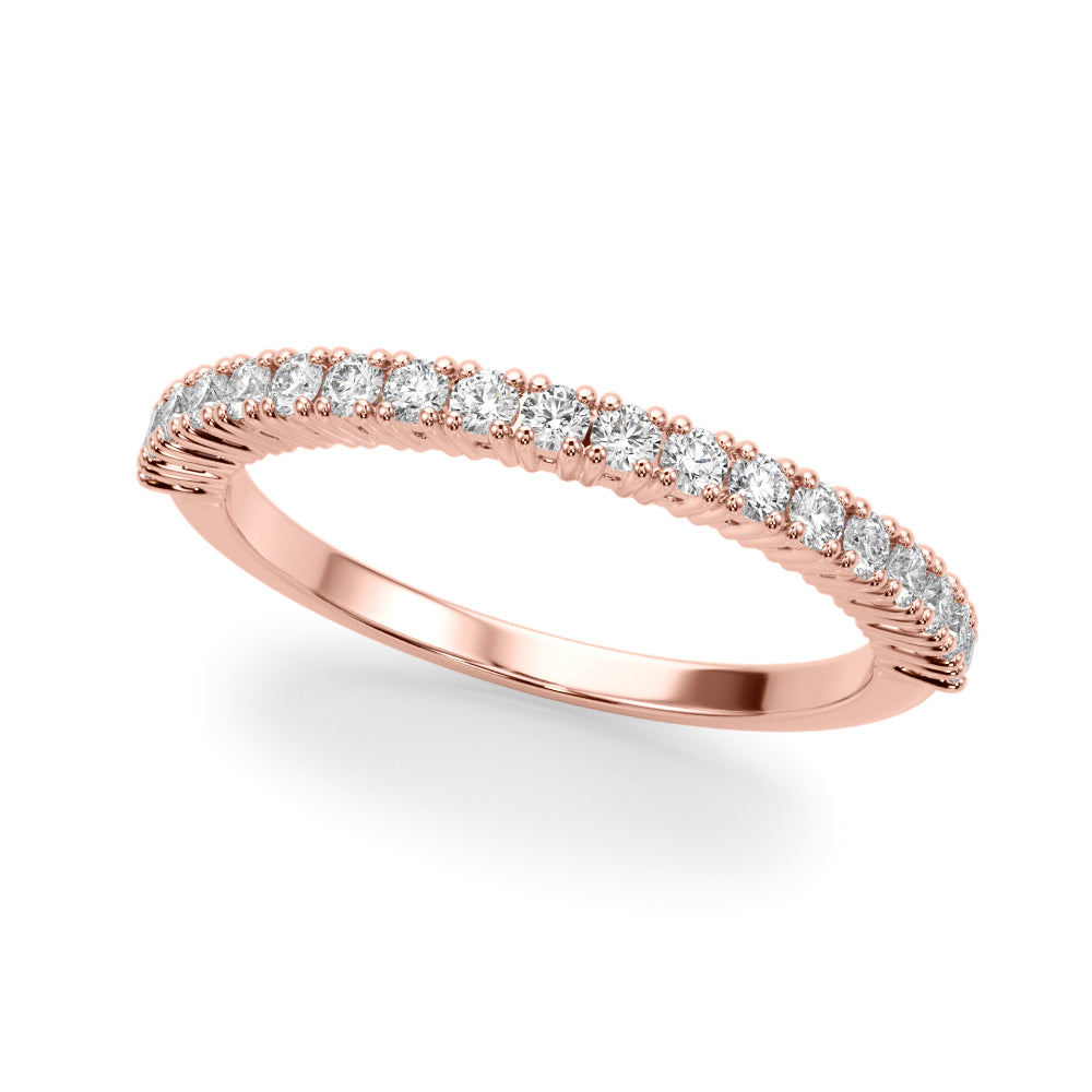 Blanche Pave Half Eternity Diamond Band
