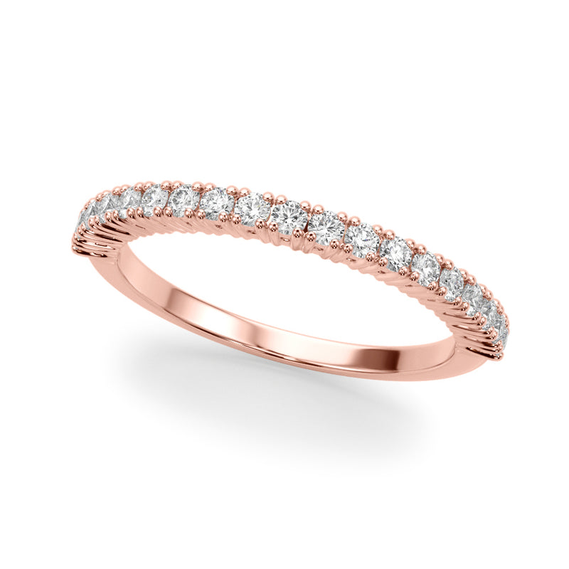 Blanche Pave Half Eternity Diamond Band