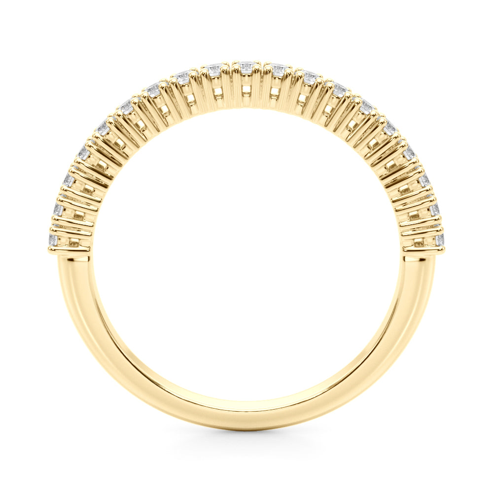 Blanche Pave Half Eternity Diamond Band