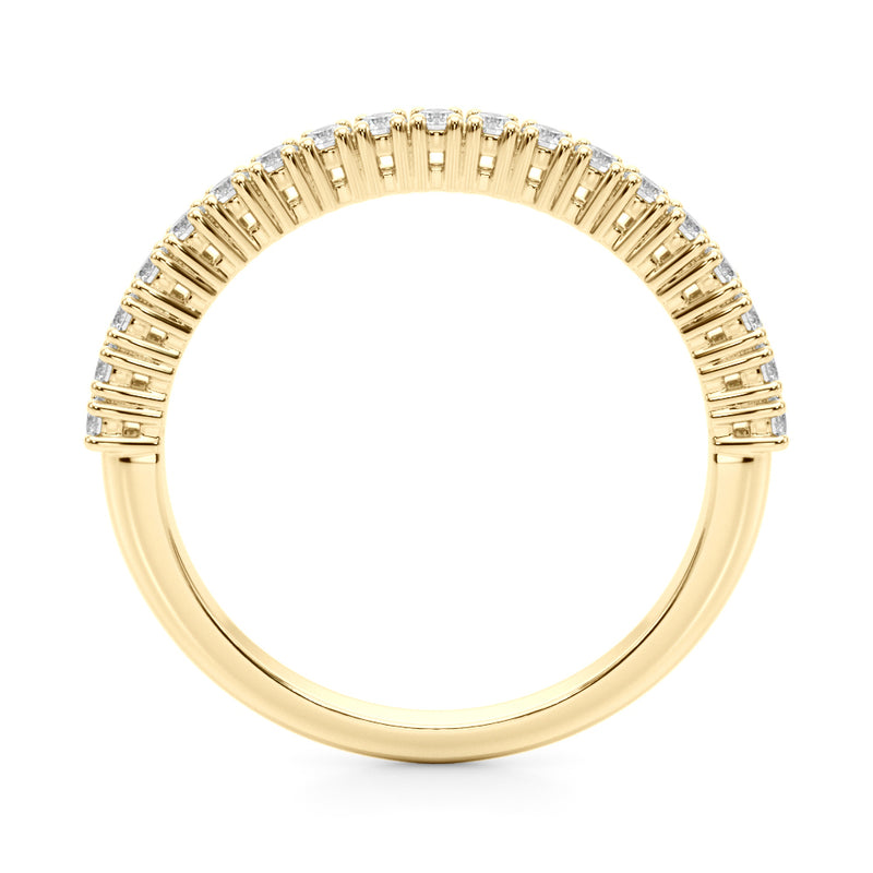 Blanche Pave Half Eternity Diamond Band