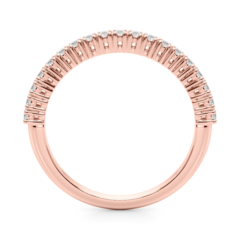 Blanche Pave Half Eternity Diamond Band