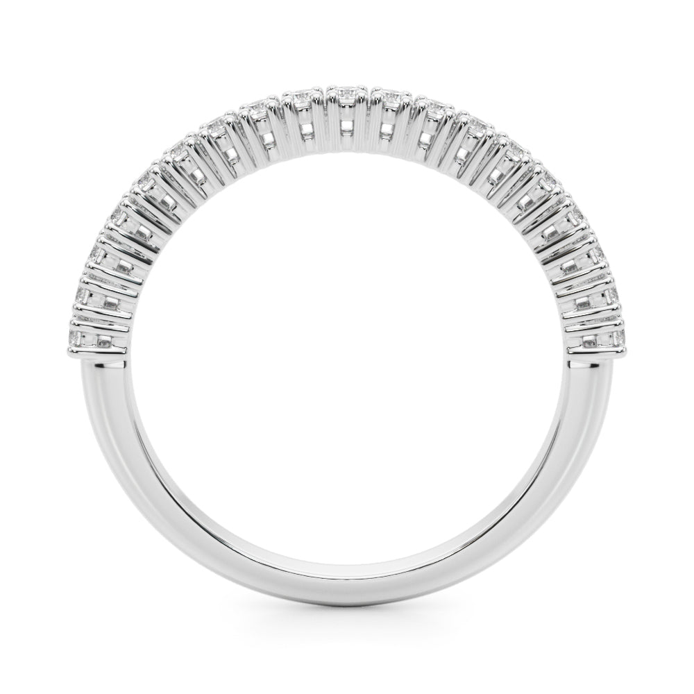 Blanche Pave Half-Eternity Diamond Band