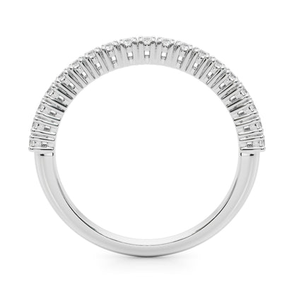 Blanche Pave Half-Eternity Diamond Band