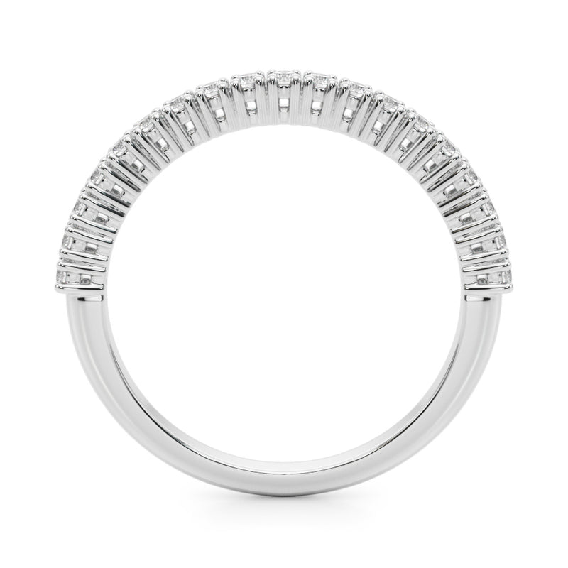 Blanche Pave Half Eternity Diamond Band
