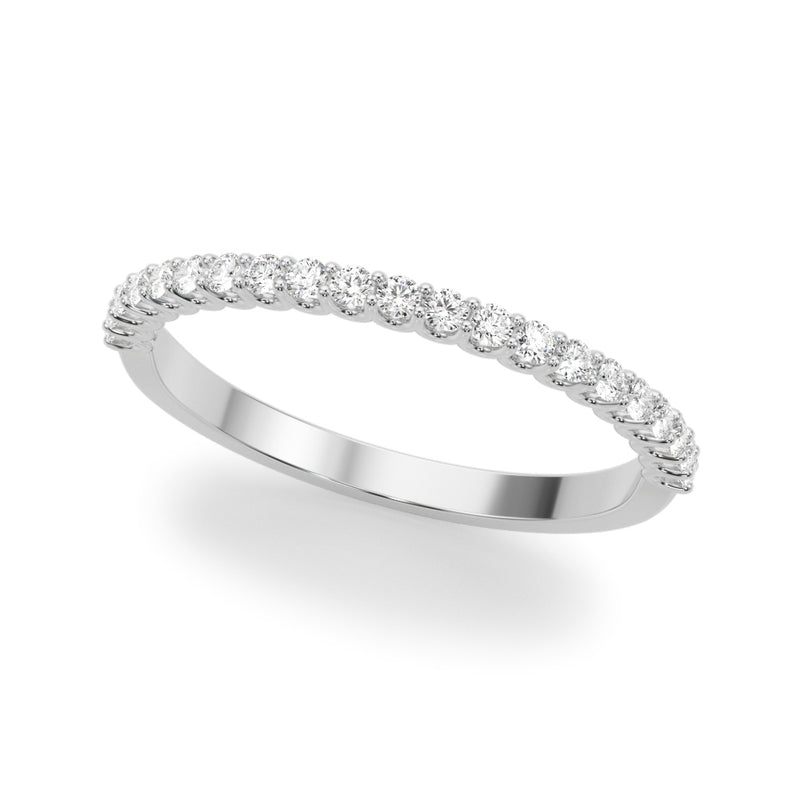 Xenia Pave Half Eternity Wedding Band