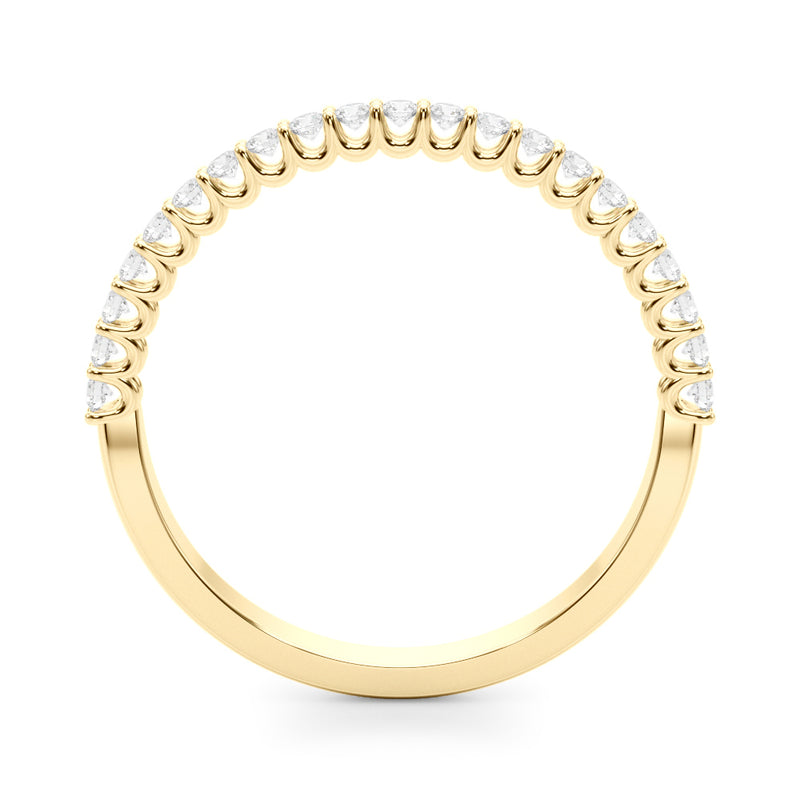 Xenia Pave Half Eternity Wedding Band